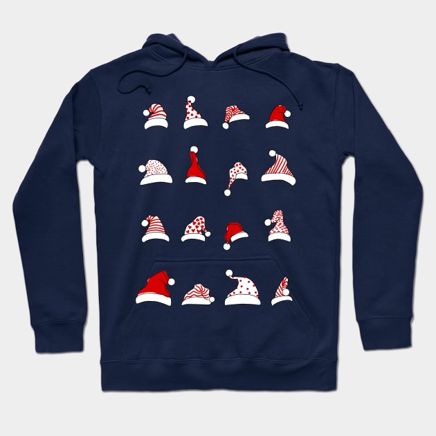 Santa Hats Hoodie by lowercasev